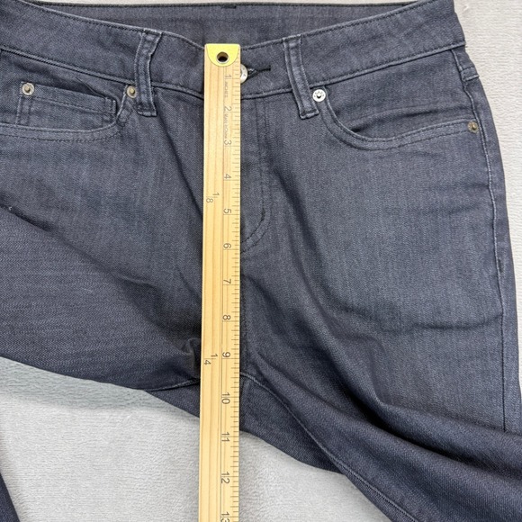 Prana Jeans Women's 2 Kayla High Rise Gray Solid Stretch Denim Slim Straight Fit - Picture 13 of 15